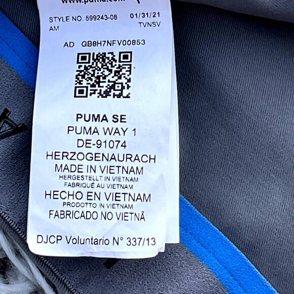 Puma Jackpot Golf Pants 34 R Gray Performance Fit Straight Leg UPF Stretch - Picture 9 of 10